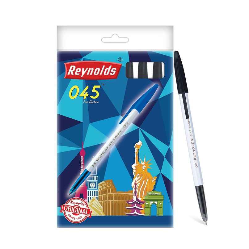 Reynolds 045 Ball Pen Set (10 Black Pens)