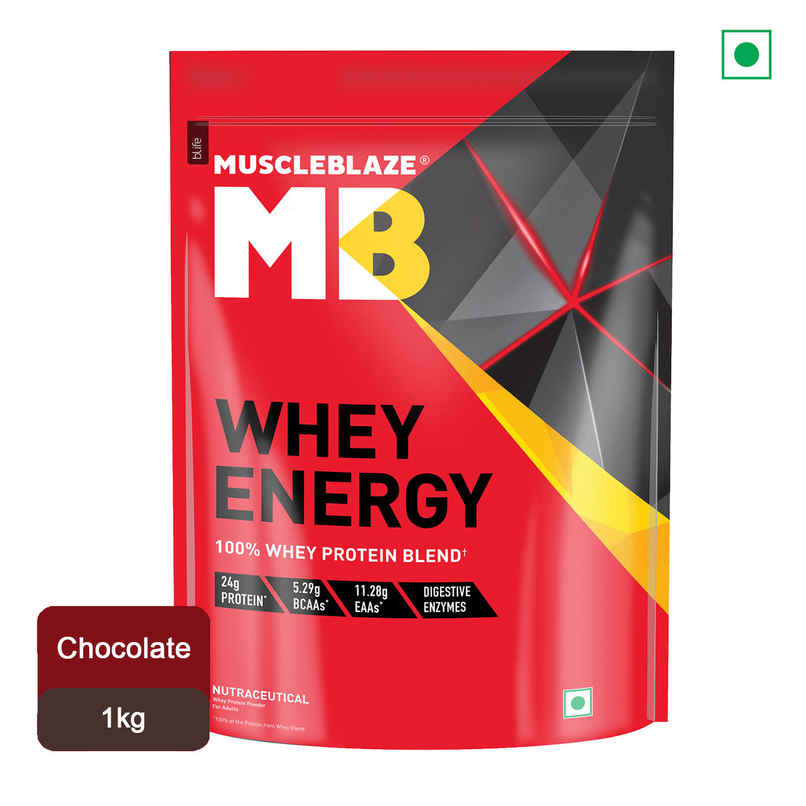 MuscleBlaze Whey Energy Powder - Chocolate 