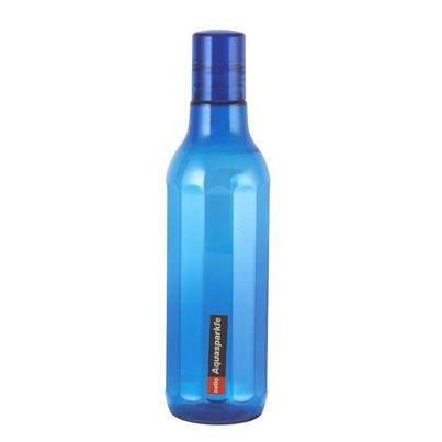 Cello Plastic Aqua Sparkle Water Bottle, 100% Food Grade, Leak Proof and Break Proof | Blue - 1 L