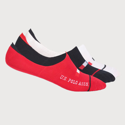 U.S. Polo Assn. | Socks Pack of 3 | ES001 | Red, White and Navy U.S. Polo Assn. | Socks Pack of 3 | ES001 | Red, White and Navy