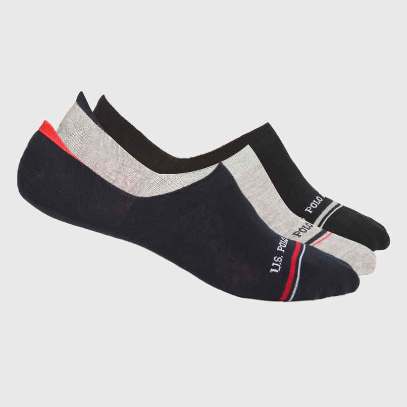 U.S. Polo Assn. | Socks Pack of 3 | ES001 | Light Grey, Black and Navy