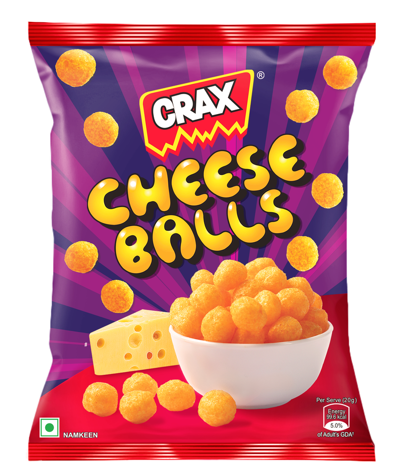 Crax Cheese Balls Puff Snacks