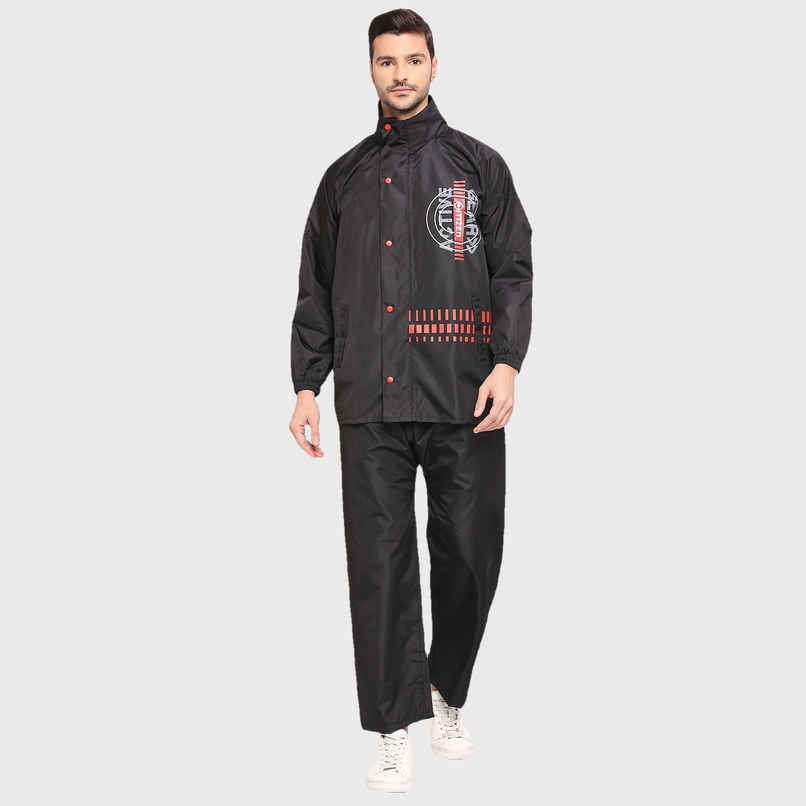 Citizen Tapping Series |Rubberized Raincoat With Pant - Black- CT007-2XL Citizen Tapping Series |Rubberized Raincoat With Pant - Black- CT007-2XL