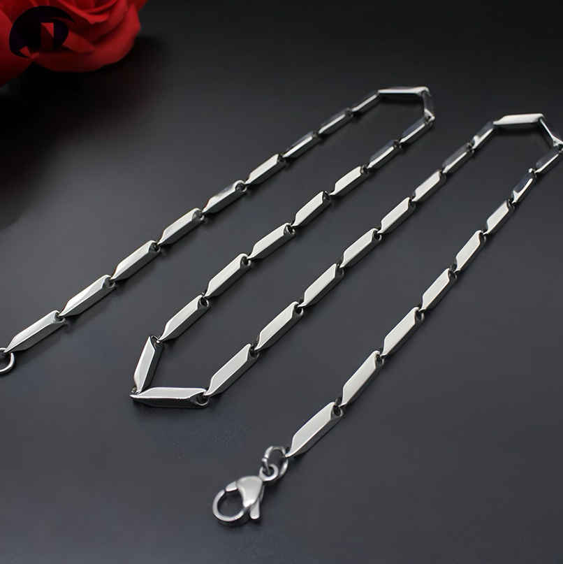 Fashion Frill Men's Rice Chain Silver 22 Inches
