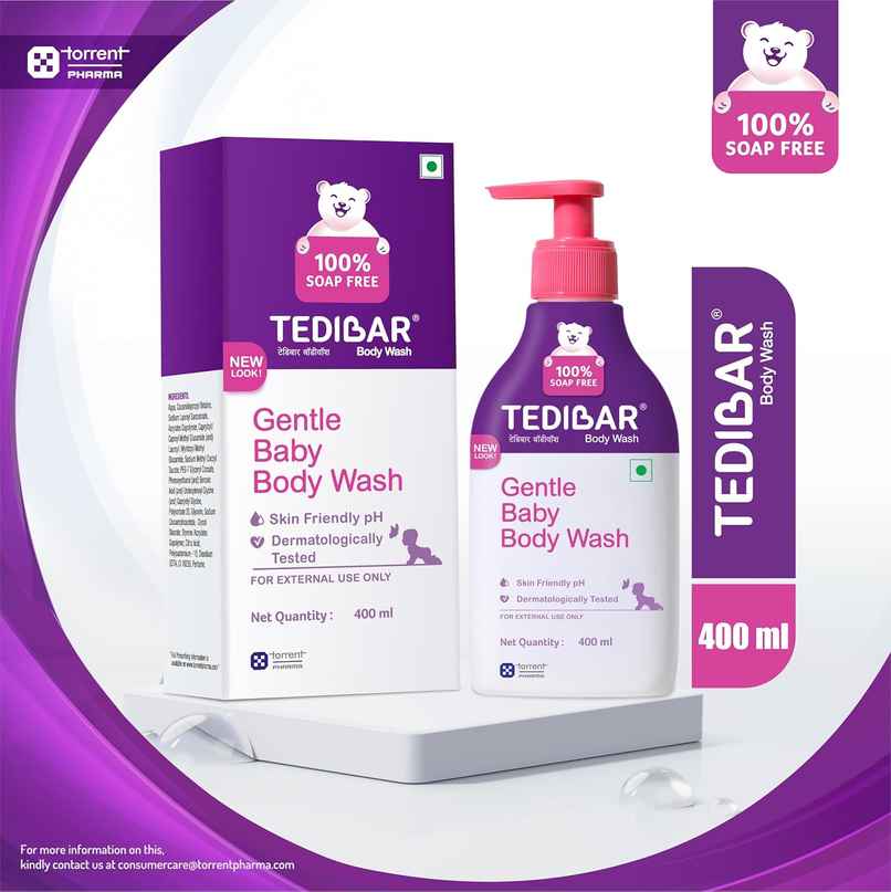 Tedibar Rich Moisturising Baby Body Wash with Skin Friendly PH
