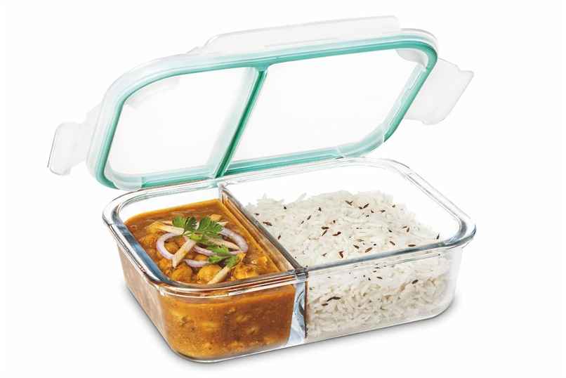 SignoraWare Slim High Borosilicate Glass Small Lunch Box, 600Ml, 1507Clear SignoraWare Slim High Borosilicate Glass Small Lunch Box, 600Ml, 1507Clear