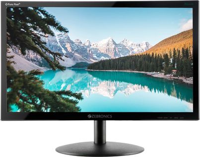 Zebronics Zeb-V19Hd 18.5 Inch (46.99 Cm) Led Monitor with Supporting Hdmi, Vga Input, Hd 1366 X 768 Pixels, 16.7M Colors, Glossy Panel, Slim Design & Wall Mountable - Black