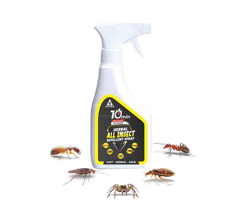 Amish Herbal All In One Spray 250Ml - 10 Minutes Result Guarantee | 100% Organic Insect Repellent