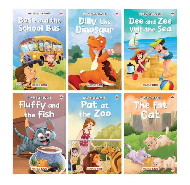 Story Books for Kids - Second Reader (Illustrated) (Set of 6 Books)