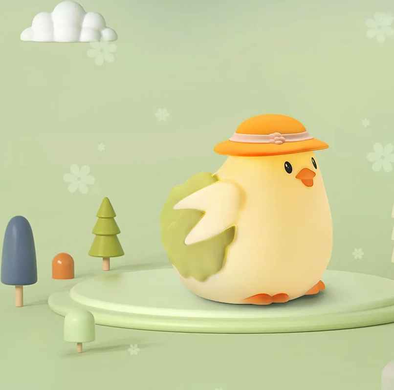 Desidiya Bpa-Free Silicone Vegetable Chicken Night Lamp