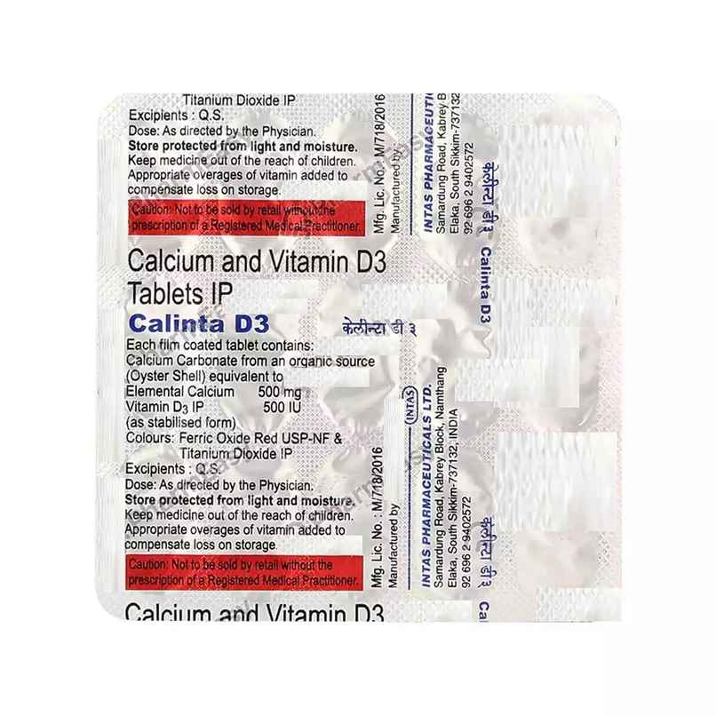 Calinta D3 Tablet