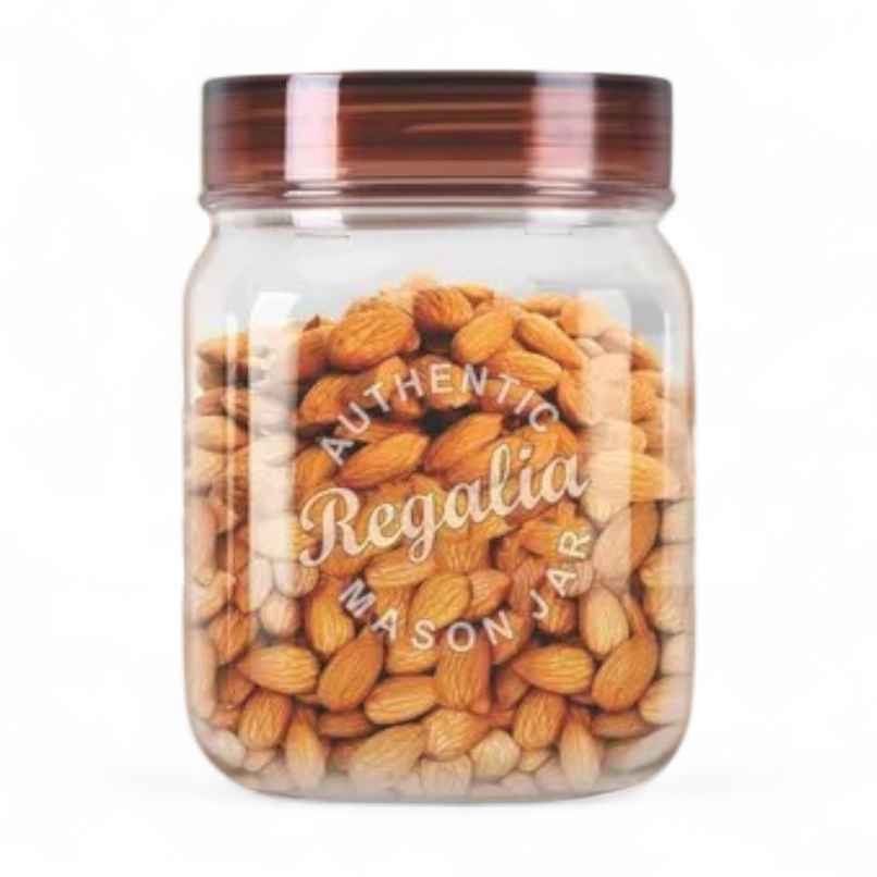 Java Regalia Plastic Utility Grocery Container | Transparent bottom & Brown Lid | 2500 ml Java Regalia Plastic Utility Grocery Container | Transparent bottom & Brown Lid | 2500 ml