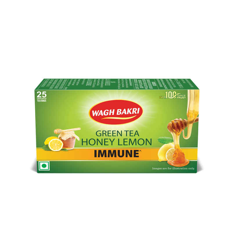 Wagh Bakri Honey and Lemon Green Tea Bags