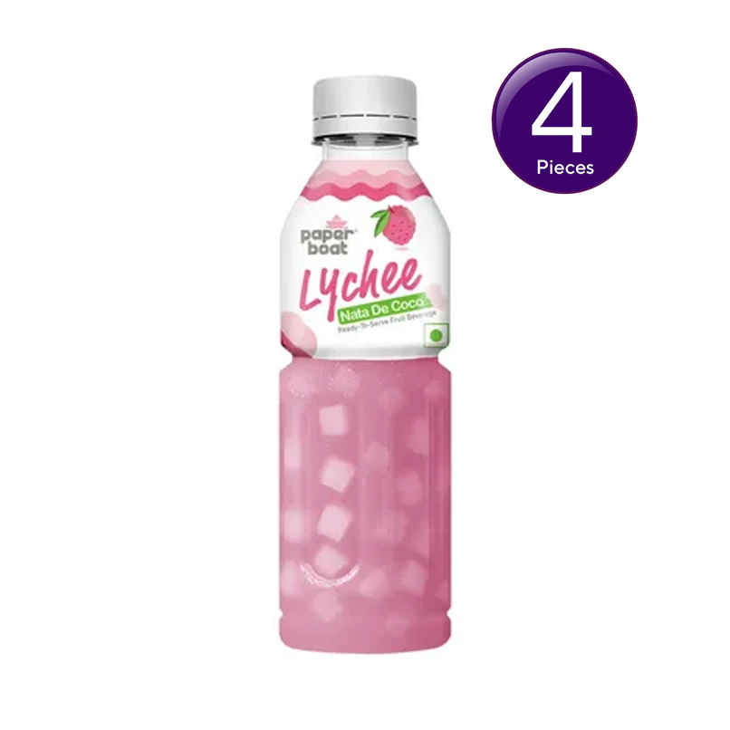 Paper Boat Lychee Fruit Juice | Juicy Sips, Chewy Bites | Refreshing Summer Drinks Combo 