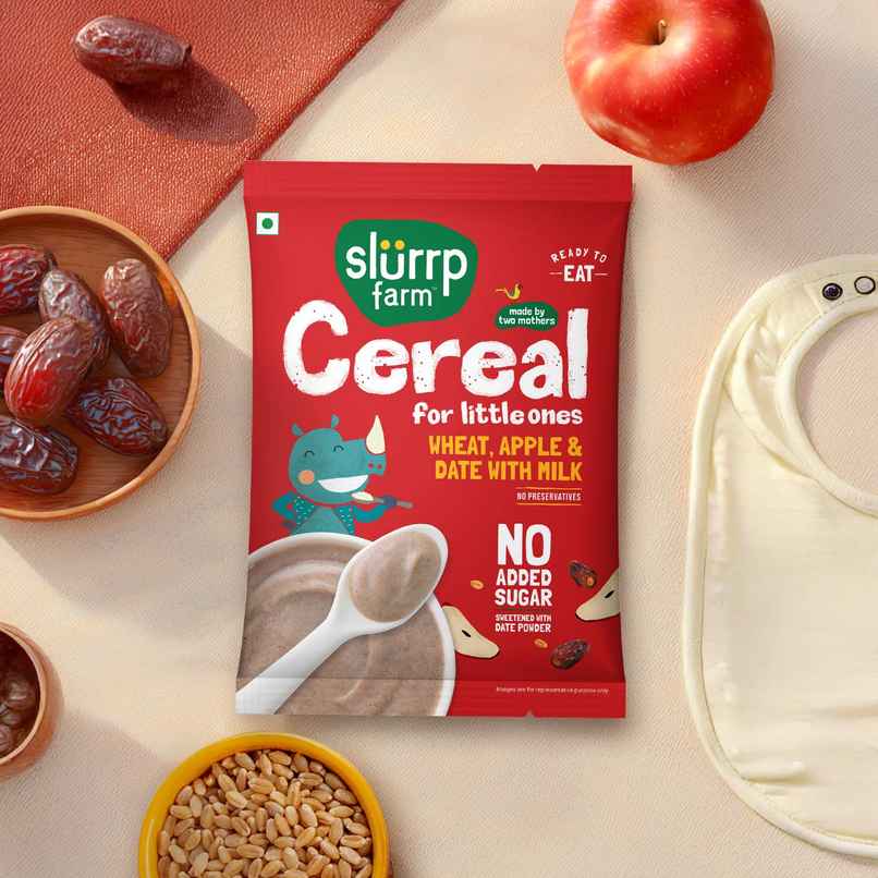Slurrp Farm Cereal For Little Ones | Wheat Apple & Date