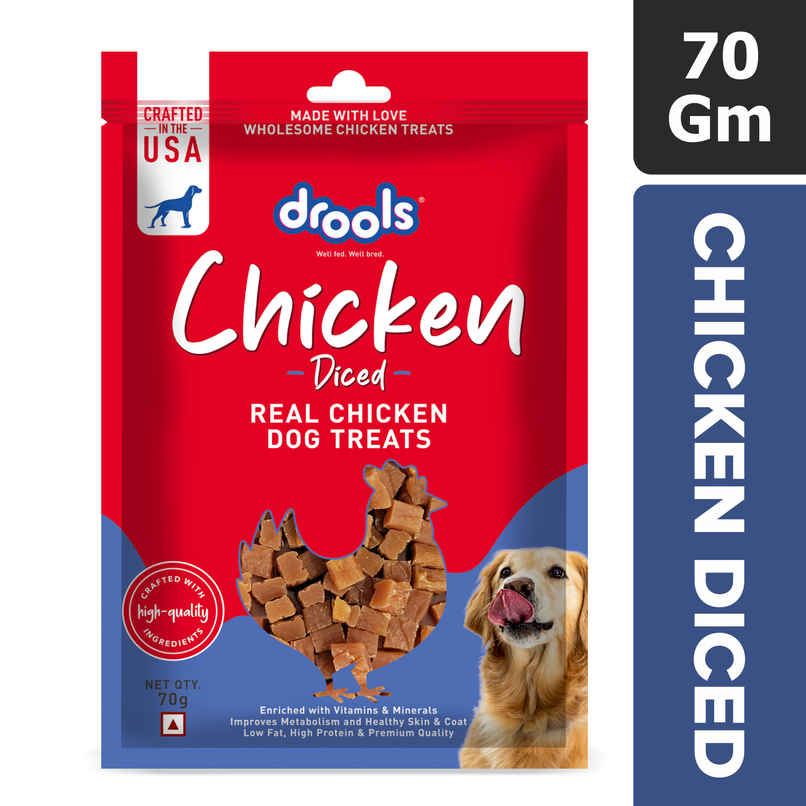 Drools Chicken Diced Dog Treats | Best For Training & Bonding | For Puppy & Adult