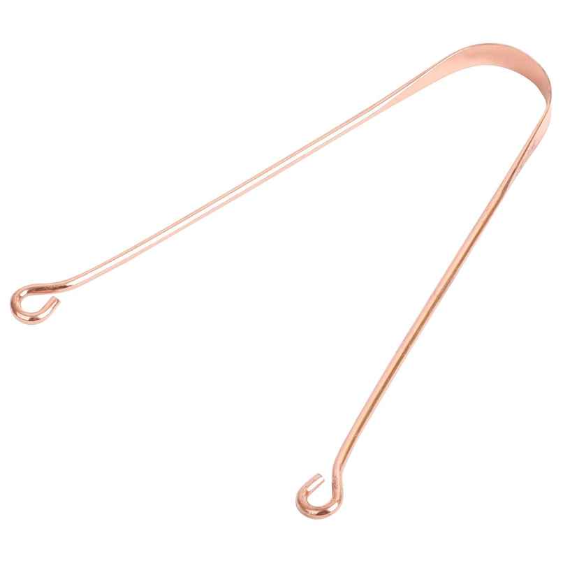Midazzle Ayurvedic Copper Round Flexible Handle Tongue Cleaner |MIOT7501
