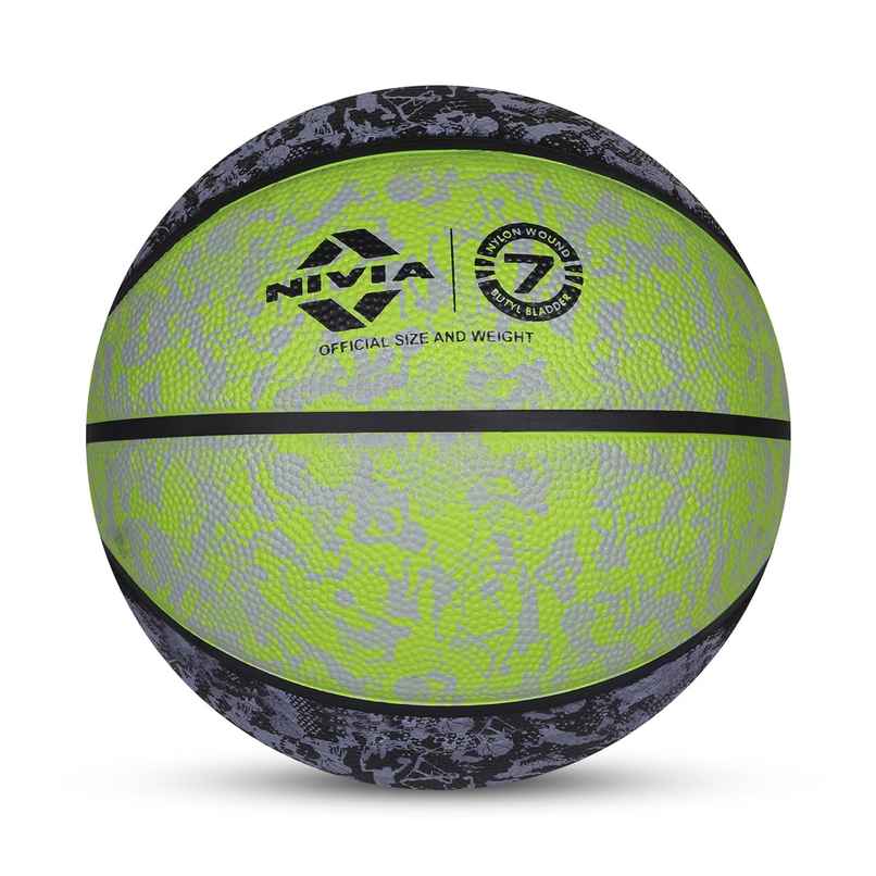 Nivia Graffiti Basketball Black And Green Size - 7 Nivia Graffiti Basketball Black And Green Size - 7