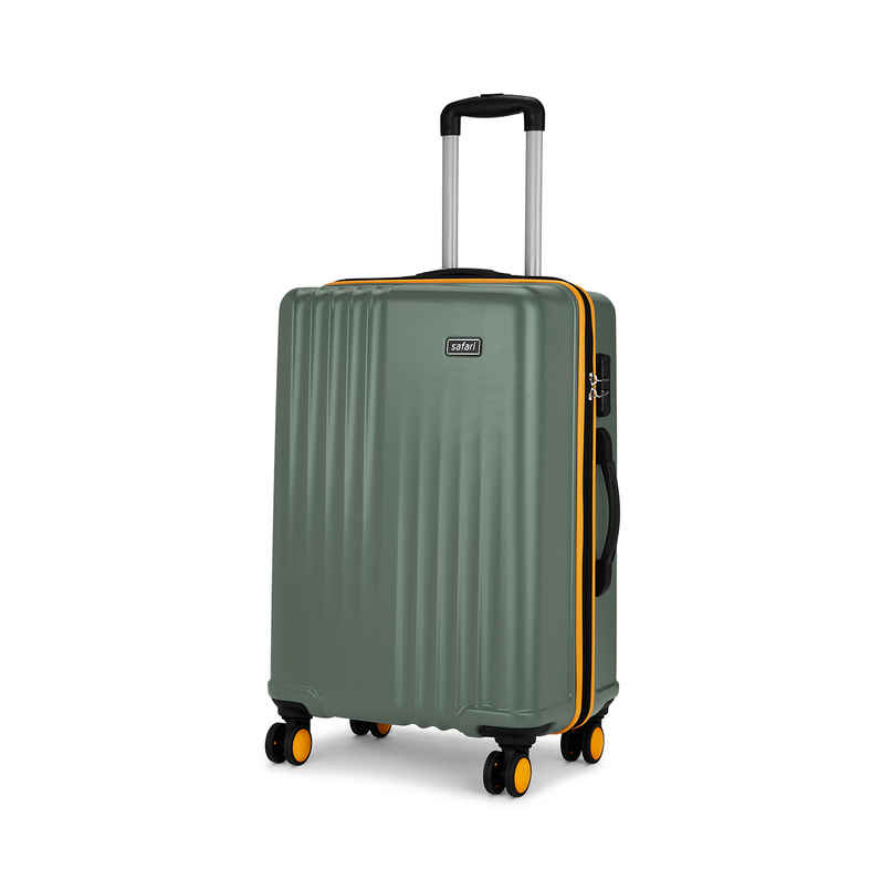 Safari Textured Polycarbonate 78 L Telescopic Trolley Bag | Thyme Green - M Safari Textured Polycarbonate 78 L Telescopic Trolley Bag | Thyme Green - M