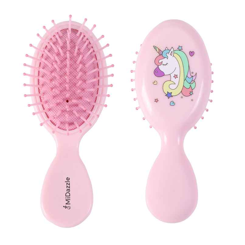 Midazzle Premium Unicorn Baby/Kids Hair Brush Pink |MIHB0020