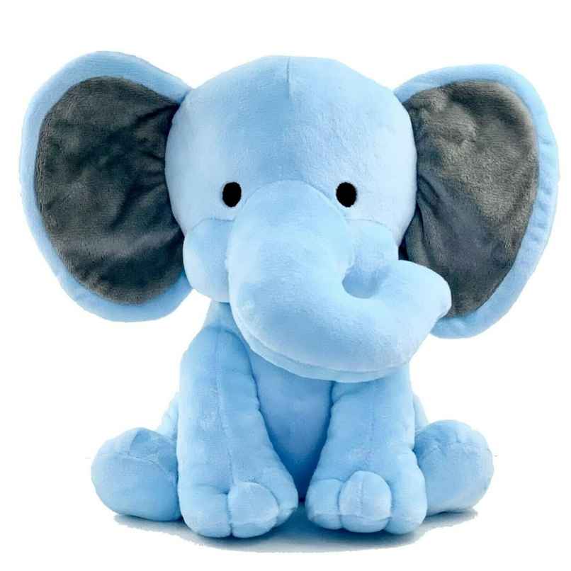 Dearjoy Cute Baby Elephant Soft Toy - Blue | 25 cm