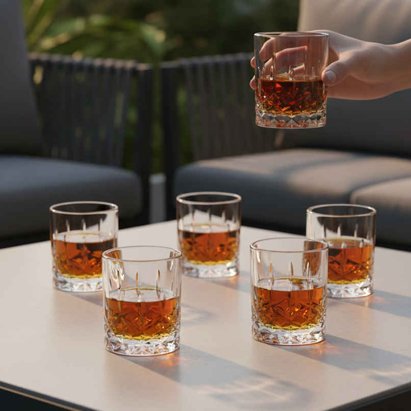 Paris Shot Glass | SKB3639 | 70 ml | Set of 6 | Sanjeev Kapoor