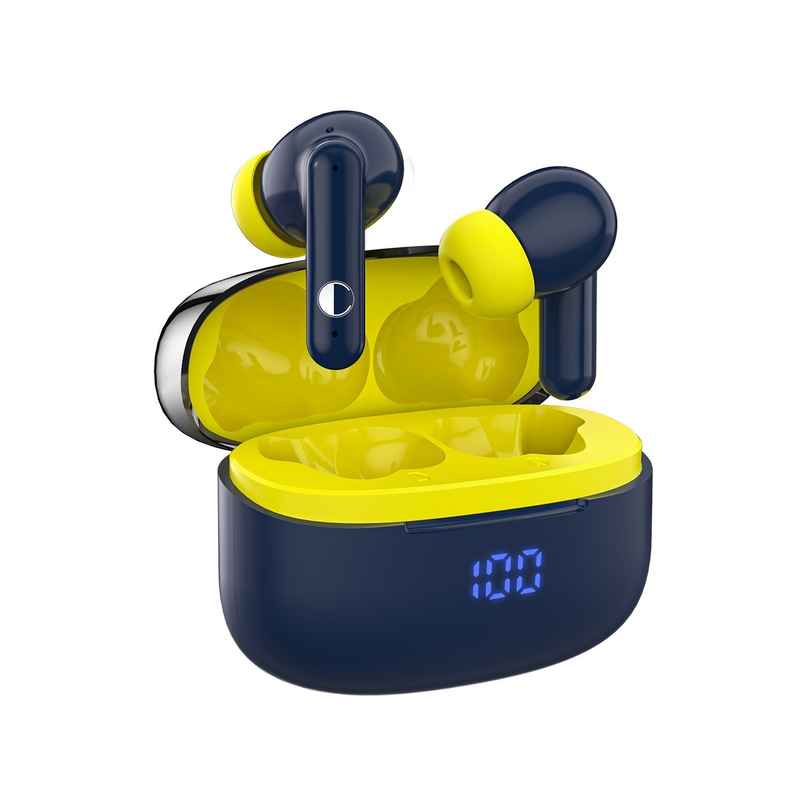 Cellecor Bropods Cb44 Ace Tws 60 Hrs Playtime Enc Low Latency Fast Charging Type-c - Blue Yellow