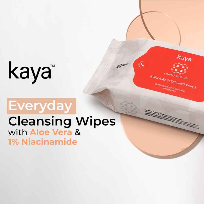Kaya Clinic Everyday Cleansing Wipes | Cleansing | Intense Hydration Wipes | 30 Pulls Per Pack