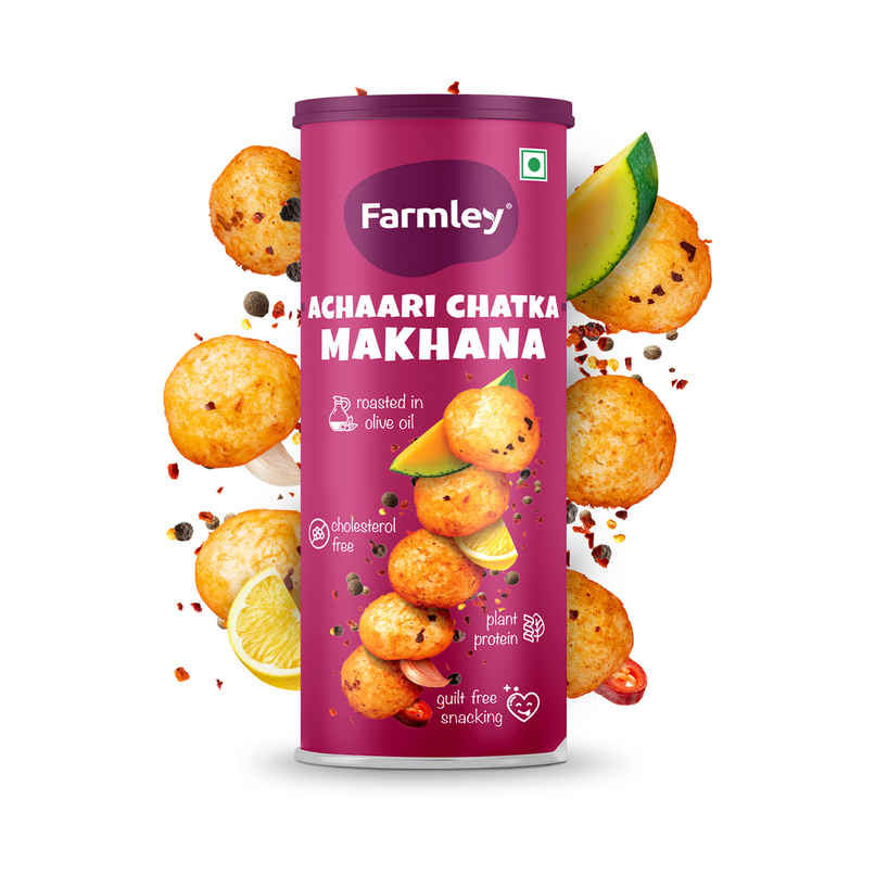 Farmley Achaari Makhana Roasted In Olive Oil Farmley Achaari Makhana Roasted In Olive Oil