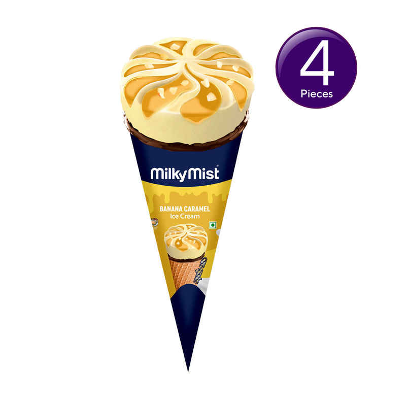Milkymist Banana Caramel Cone Combo Milkymist Banana Caramel Cone Combo