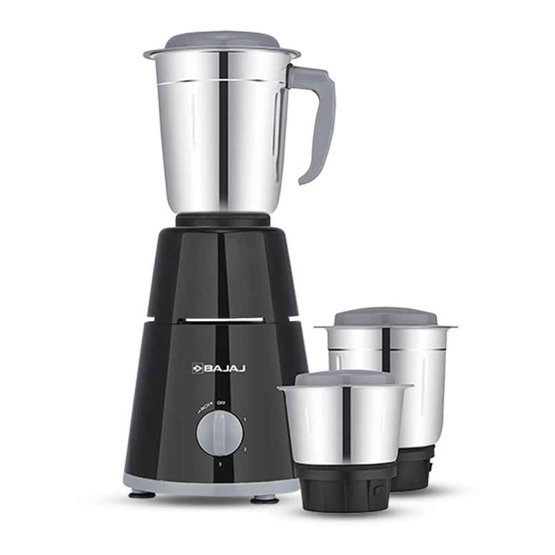 Bajaj GX-1 Mixer Grinder 500W | Superior Mixie For Kitchen |3 Stainless Steel Mixer Jars, 2-In-1 For Dry Grinding |Blade Function With Titan Motor, Black Bajaj GX-1 Mixer Grinder 500W | Superior Mixie For Kitchen |3 Stainless Steel Mixer Jars, 2-In-1 For Dry Grinding |Blade Function With Titan Motor, Black