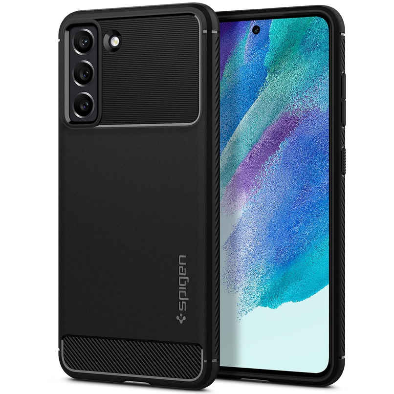 Spigen Rugged Armor Back Cover Case Compatible with Galaxy S21 FE 5G (TPU | Matte Black) Spigen Rugged Armor Back Cover Case Compatible with Galaxy S21 FE 5G (TPU | Matte Black)