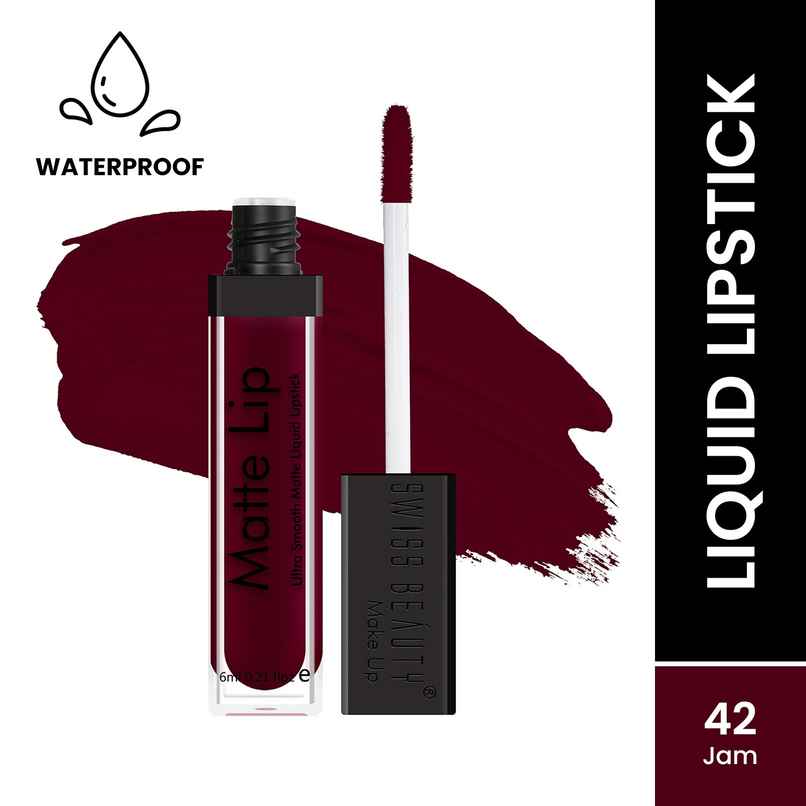 Swiss Beauty Matte Lip Ultra Smooth Matte Liquid Lipstick | 42 Jam