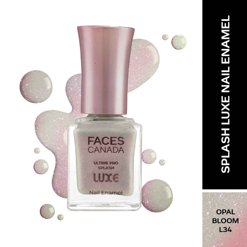 FACES CANADA Ultime Pro Splash Luxe Nail Enamel | Quick-drying | Lasting | Opal Bloom