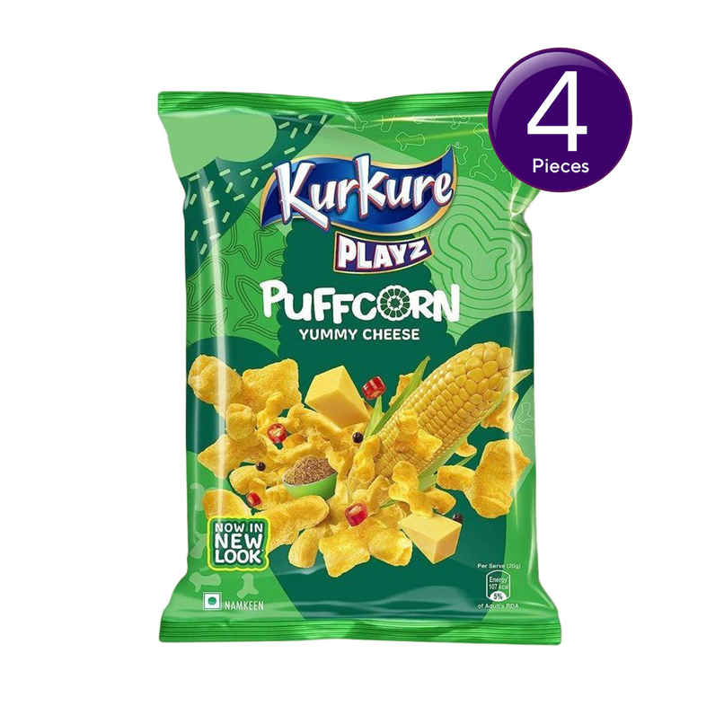Kurkure Playz Puffcorn Yummy Cheese Combo 