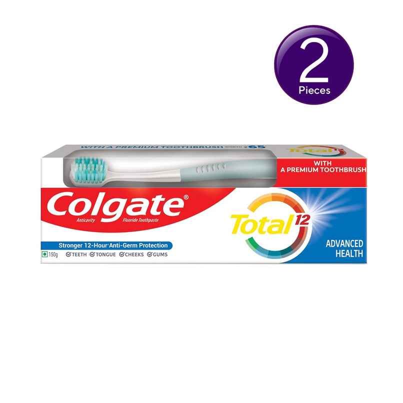 Colgate Total Advanced Health Antibacterial Toothpaste (with a Premium Toothbrush) Combo