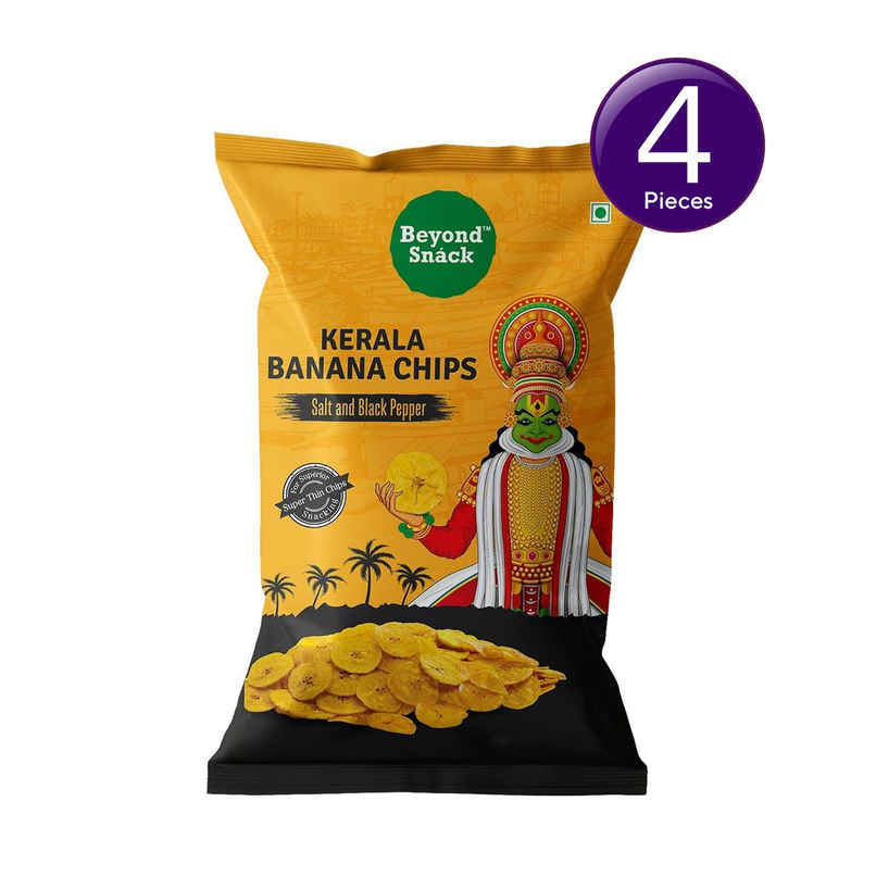 Beyond Snack Kerala Banana Chips - Salt & Black Pepper Combo 