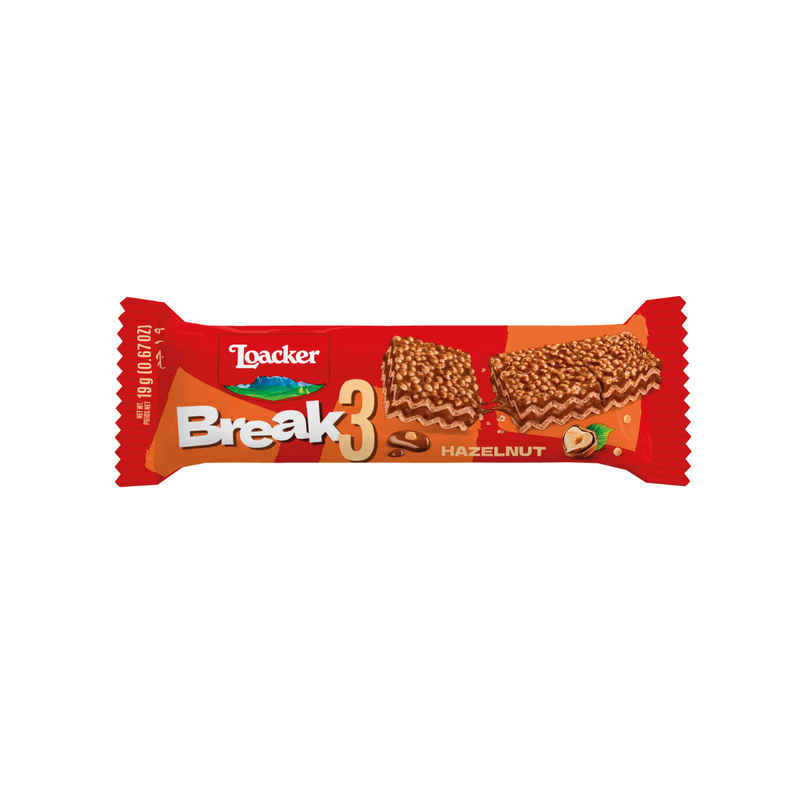 Loacker Break3 Crunchy Wafer Snackbar Loacker Break3 Crunchy Wafer Snackbar