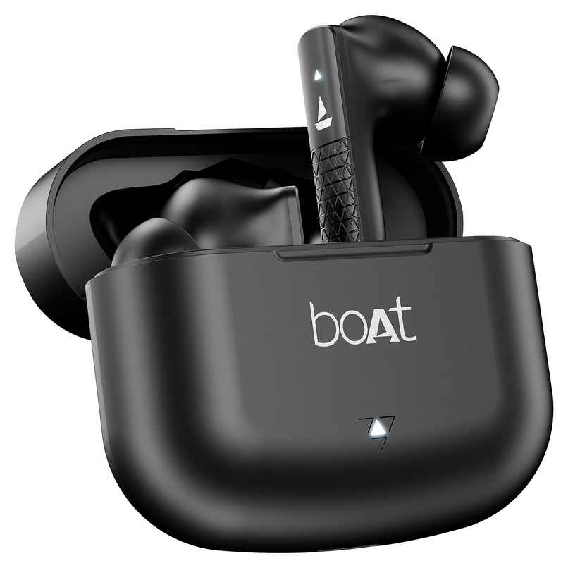 boAt Airdopes 91 TWS Earbuds w/ 45H Playtime, Dual Mics w/ ENx & BEAST Mode (Active Black)