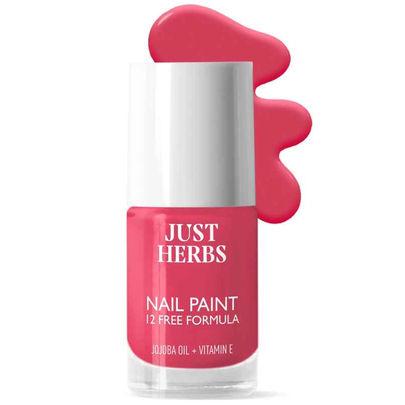 Just Herbs 12 Free Nail Paint-Peony Paradise-32 | Long-Lasting Shine
