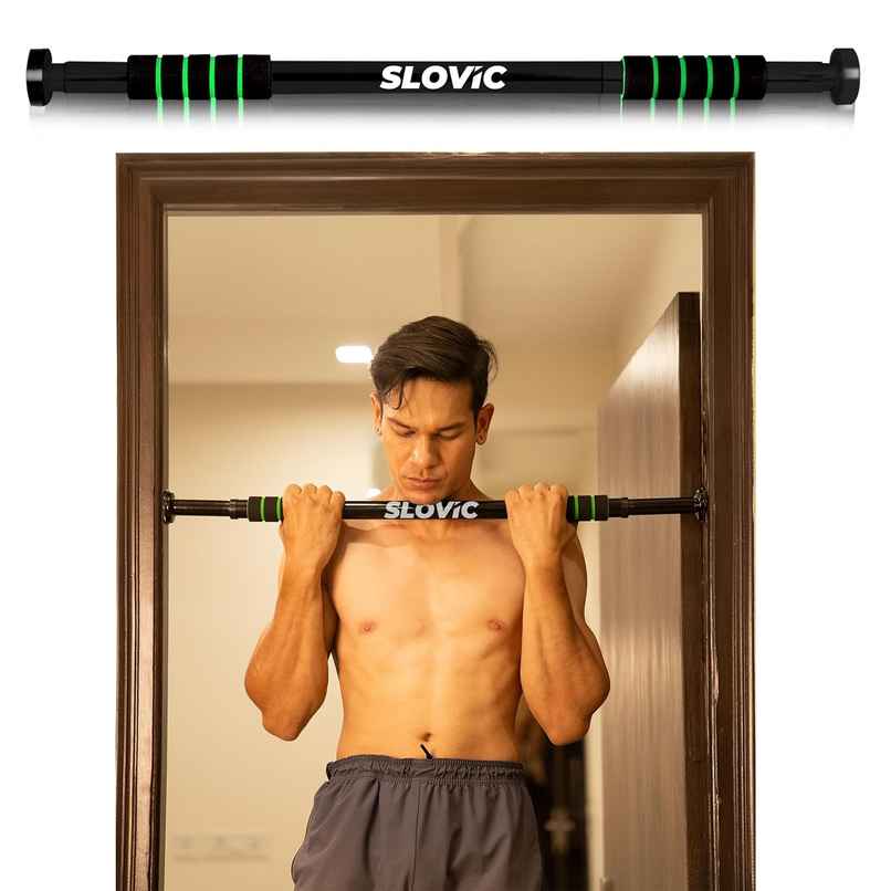 Slovic Pull Up Bar for Door Frame - Home Workout Equipment for Upper Body - Black Slovic Pull Up Bar for Door Frame - Home Workout Equipment for Upper Body - Black