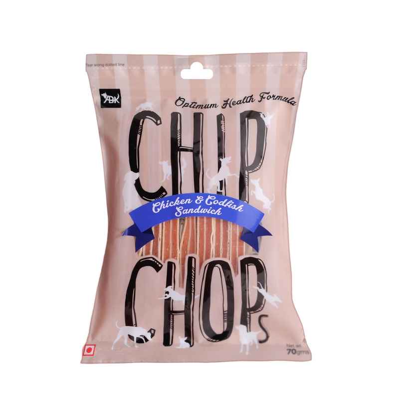 Chip Chops Chicken & Codfish Sandwich Dog Treat