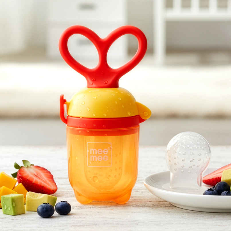 Mee Mee Baby Food Feeder for Babies/Newborns (Orange)