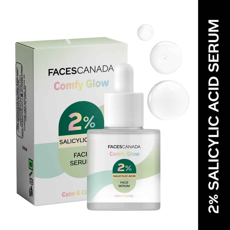 FACES CANADA Comfy Glow 2% Salicylic Acid Face Serum | Clears Acne & Blackheads