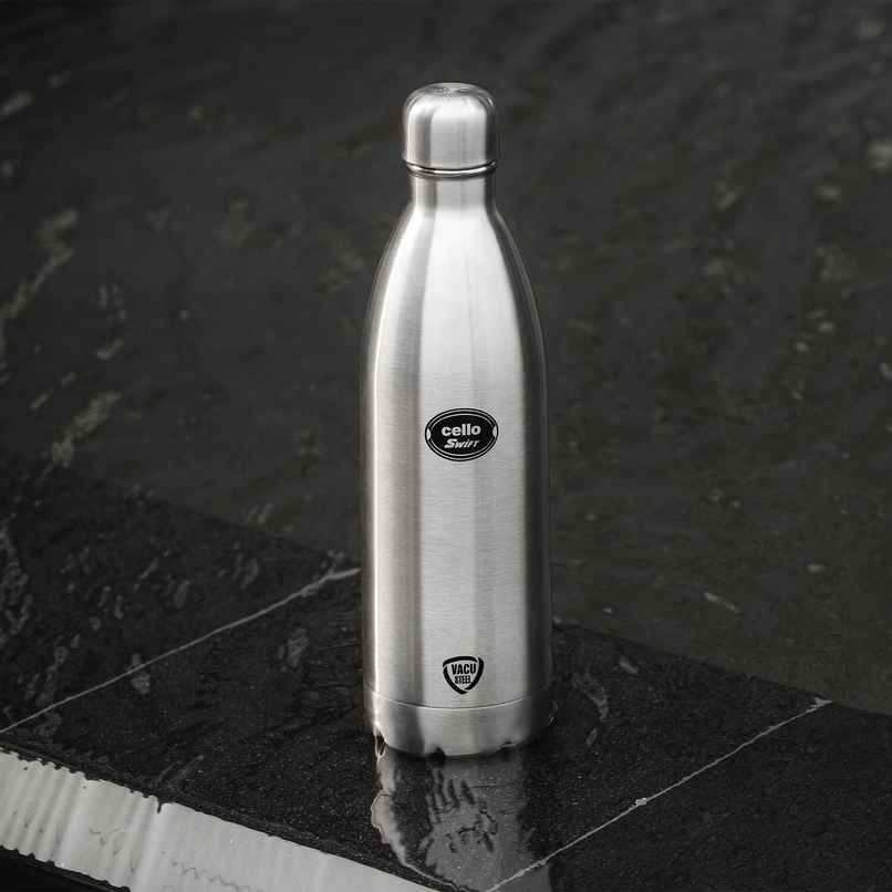 Cello Swift Thermosteel Water Bottle 500ml, Silver Cello Swift Thermosteel Water Bottle 500ml, Silver