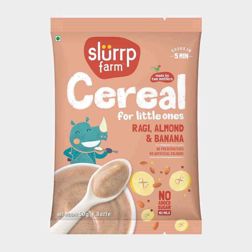 Slurrp Farm Cereal For Little Ones | Ragi, Almod and Banana