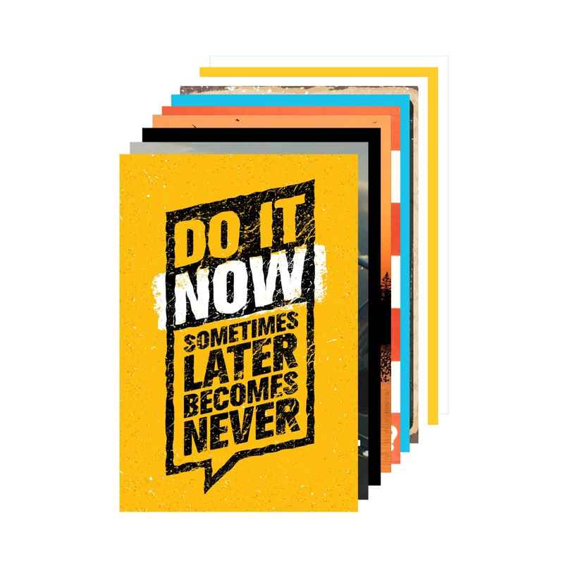 Paper Plane Design Wall Posters For Office Decor | Set of 10 | Size | 12 Inch x 18 Inch | D18