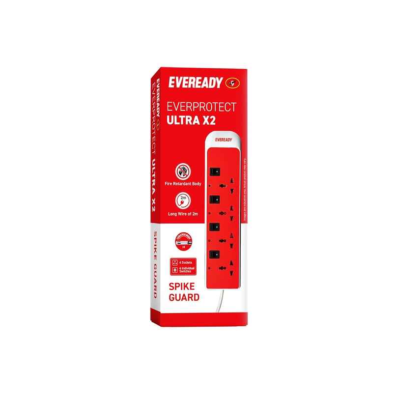 Eveready Everprotect Ultra X2 - Spikeguard 2 Mtr - White & Red