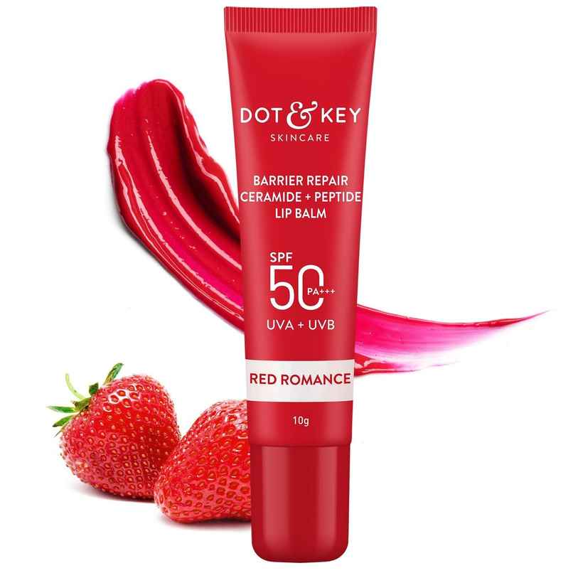 Dot & Key Barrier Repair Ceramide & Peptide Lip Balm Spf 50, Pa+++ | Red Romance