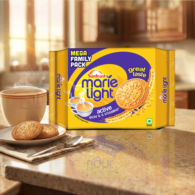 Sunfeast Marie Light Active, Marie Biscuits with Iron and 6 Vitamins Family Pack